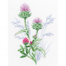 Kit broderie point de croix - RTO - Chardons