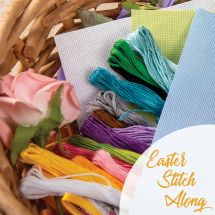 Kit broderie point de croix - Vervaco - Easter Stitch Along 2026