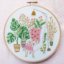 Kit de broderie sur tambour - Tamar Nahir Yanai - Jungle urbaine