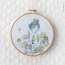 Kit de broderie sur tambour - Tamar Nahir Yanai - Reine d'hiver