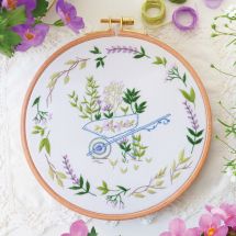 Kit de broderie sur tambour - Tamar Nahir Yanai - Jardinage