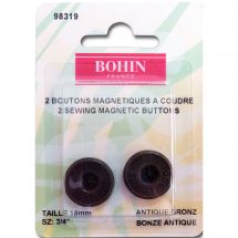 Boutons pression - Bohin - 2 boutons magnétiques à coudre