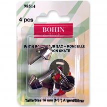 Renforts pour sac - Bohin - 4 patins ronds pour sac + rondelles