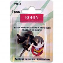 Renforts pour sac - Bohin - 4 patins ronds pour sac + rondelles