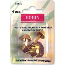 Renforts pour sac - Bohin - 4 patins ronds pour sac + rondelles