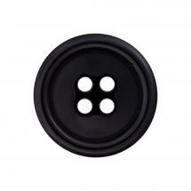Boutons 4 trous - Union Knopf by Prym - Lot de 3 boutons polyester - 20 mm noir
