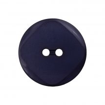 Boutons 2 trous - Union Knopf by Prym - Lot de 4 boutons - 12 mm bleu marine bords brillants