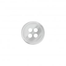 Boutons 4 trous - Union Knopf by Prym - Lot de 5 boutons polyester - 9 mm blanc