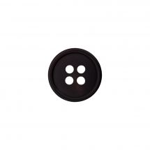 Boutons 4 trous - Union Knopf by Prym - Lot de 5 boutons polyester - 9 mm noir