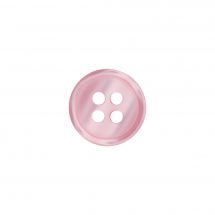 Boutons 4 trous - Union Knopf by Prym - Lot de 4 boutons polyester - 12 mm rose