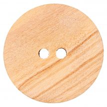 Boutons 2 trous - Union Knopf by Prym - Bouton bois - 38 mm beige