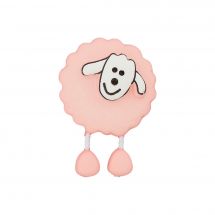 Boutons à queue - Union Knopf by Prym - Lot de 2 boutons - 18 mm rose clair mouton