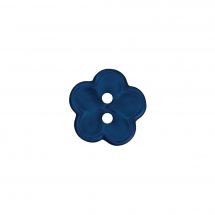 Boutons 2 trous - Union Knopf by Prym - Lot de 3 boutons - 18 mm fleur bleu marine
