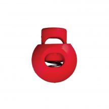 Embouts - Union Knopf by Prym - Lot de 2 Stop cordon 1 trou -  20 mm rouge