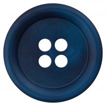 Boutons 4 trous - Union Knopf by Prym - Lot de 3 boutons polyester - 18 mm bleu marine