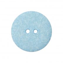 Boutons 2 trous - Union Knopf by Prym - Lot de 3 boutons coton recyclé - 18 mm bleu clair