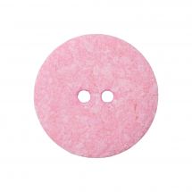 Boutons 2 trous - Union Knopf by Prym - Lot de 2 boutons coton recyclé - 23 mm rose