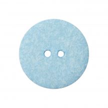 Boutons 2 trous - Union Knopf by Prym - Lot de 2 boutons coton recyclé - 23 mm bleu clair