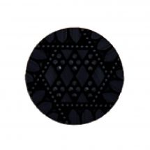 Boutons à queue - Union Knopf by Prym - Lot de 3 boutons  - 15 mm noir fantaisie strass