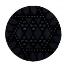 Boutons à queue - Union Knopf by Prym - Lot de 2 boutons  - 23 mm noir fantaisie strass
