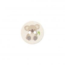 Boutons 2 trous - Union Knopf by Prym - Lot de 2 boutons coton recyclé - 18 mm Koala