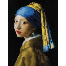 Kit point de croix - Riolis - La jeune fille à la perle d'après Vermeer