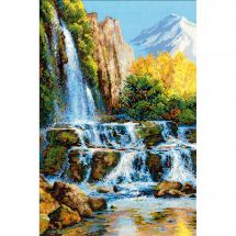 Kit point de croix - Riolis - La cascade