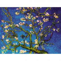 Kit point de croix - Riolis - Amandier en fleurs d'après Van Gogh