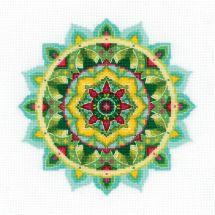 Kit broderie point de croix - Riolis - Mandala - Connaissance de soi