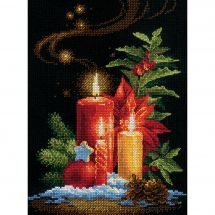 Kit broderie point de croix - Riolis - Lumière de Noël