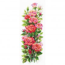 Kit point de croix - Riolis - Roses fleuries