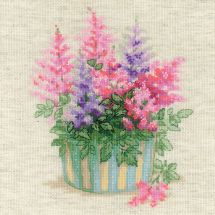 Kit point de croix - Riolis - Astilbe