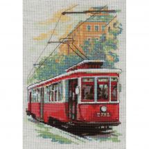 Kit broderie point de croix - Riolis - Vieux tramway