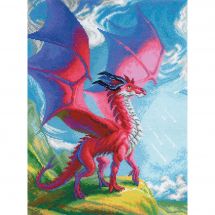 Kit broderie point de croix - Riolis - Toi, puissant dragon