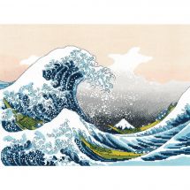 Kit broderie point de croix - Riolis - La Grande Vague de Kanagawa, Hokusai
