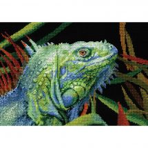 Kit broderie point de croix - Riolis - Iguane