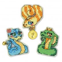 Kit de magnet à broder - Riolis - Magnets serpents