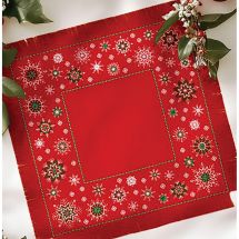 Kit de nappe à broder - Riolis - Nappe de Noël