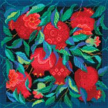 Kit de coussin à broder - Riolis - Grenades du jardin
