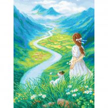 Kit broderie point de croix - Riolis - Où va la rivière