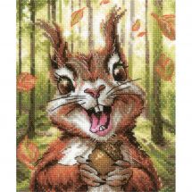 Kit broderie point de croix - Riolis - Délices aux noix