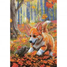 Kit broderie point de croix - Riolis - Rencontre dans la forêt