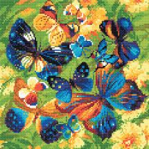 Kit de broderie Diamant - Riolis - Papillons lumineux