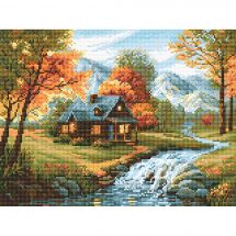 Kit de broderie Diamant - Riolis - Vue d'automne