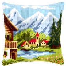 Kit de coussin gros trous - Vervaco - Village de montagne I