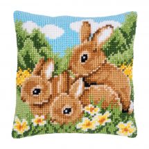 Kit de coussin gros trous - Vervaco - Lapins