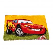 Kit de tapis point noué - Vervaco - Lightning McQueen