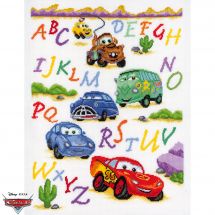 Kit broderie point de croix - Vervaco - Abc Cars