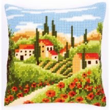 Kit de coussin gros trous - Vervaco - Paysage toscan