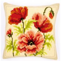 Kit de coussin gros trous - Vervaco - Coquelicots sauvages